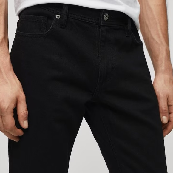MANGO Mens Jan slim-fit jeans | Size US 38, EU 48 | Black Denim NEW!! - Picture 6 of 15